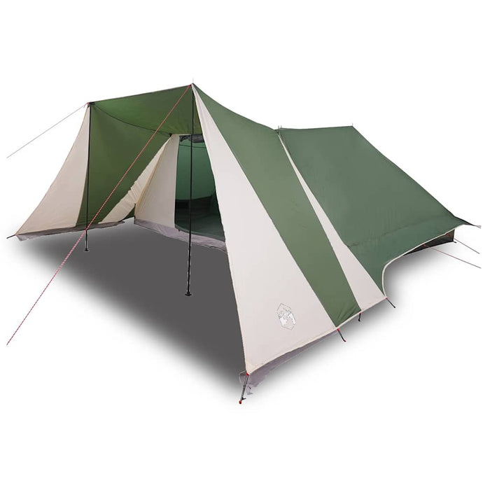 vidaXL Tenda Familiare con tetto Verde e beige 660 x 456 x 200 cm