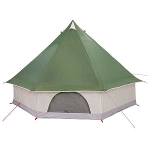 Tenda Tipi Familiare con tetto Verde e beige 400 x 346 x 250 cm 42000978