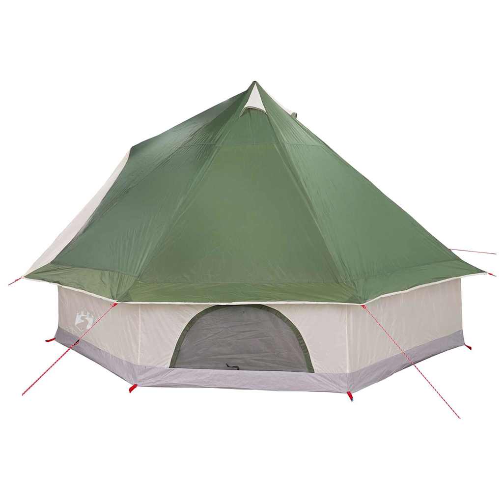 Tenda Tipi Familiare con tetto Verde e beige 400 x 346 x 250 cm 42000978