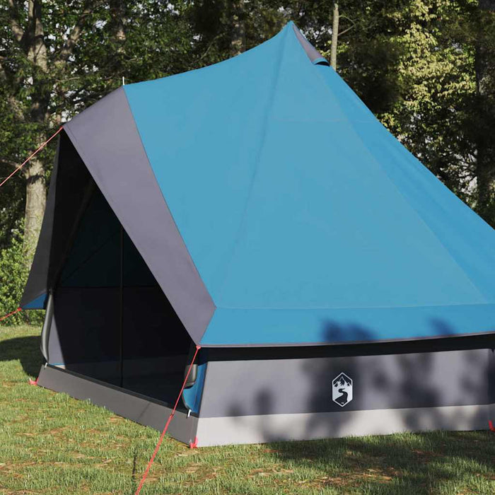 Tenda Tipi Familiare con tetto Blu e Grigio 400 x 346 x 250 cm 42000979