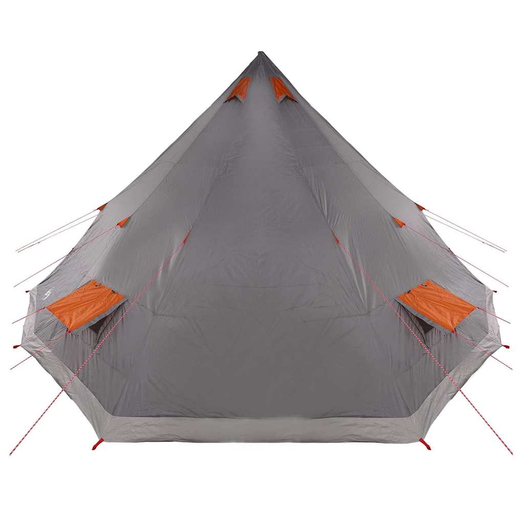 Tenda Tipi Familiare Grigio e arancione 560 x 560 x 300 cm 42000983