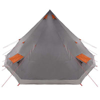 Tenda Tipi Familiare Grigio e arancione 560 x 560 x 300 cm 42000983