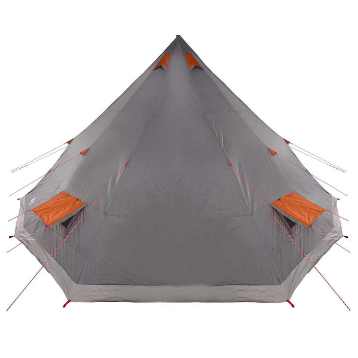 Tenda Tipi Familiare Grigio e arancione 560 x 560 x 300 cm 42000983