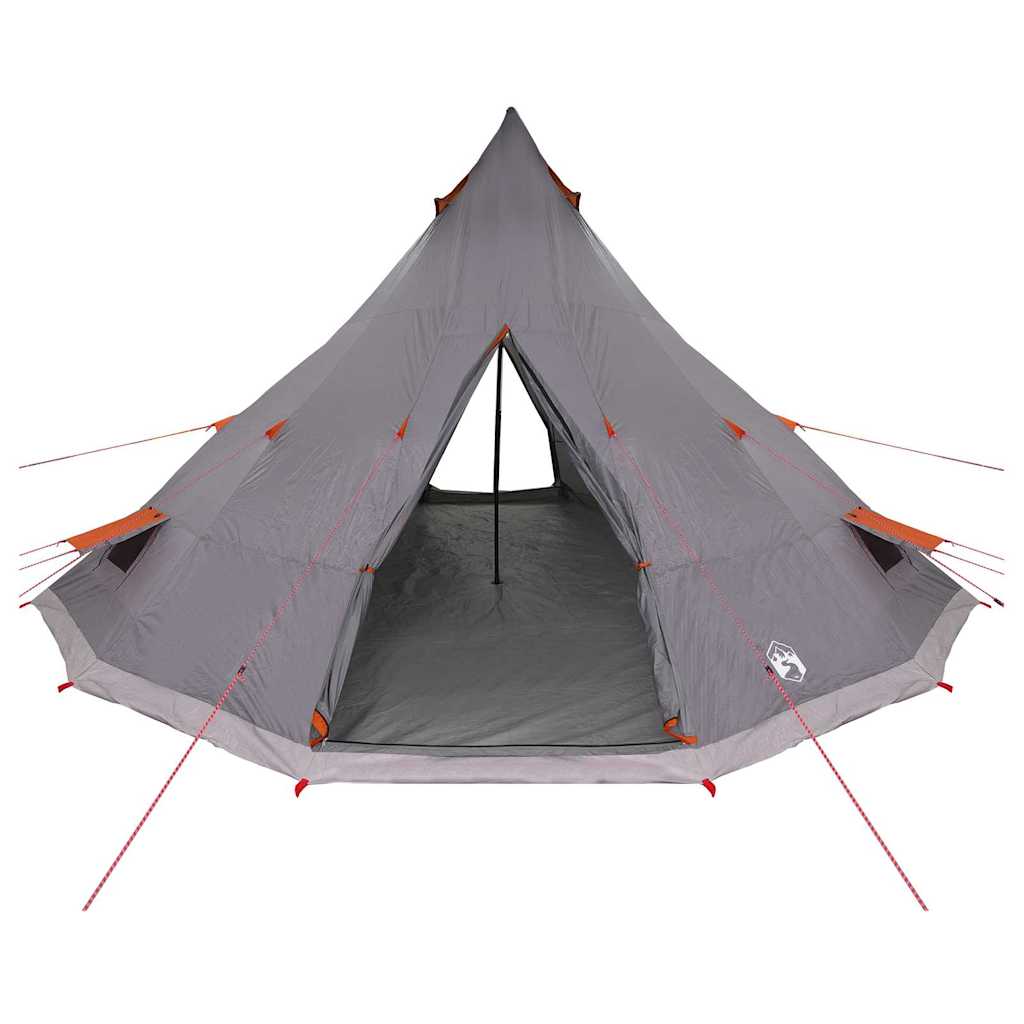 Tenda Tipi Familiare Grigio e arancione 560 x 560 x 300 cm 42000983