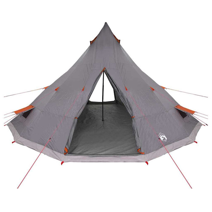 Tenda Tipi Familiare Grigio e arancione 560 x 560 x 300 cm 42000983