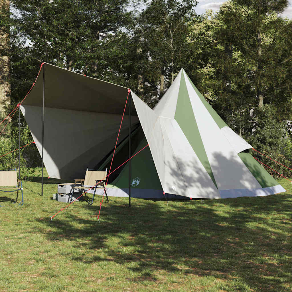 Tenda Tipi Familiare con tetto Verde e beige 510 x 690 x 330 cm 42000984