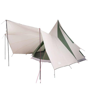 Tenda Tipi Familiare con tetto Verde e beige 510 x 690 x 330 cm 42000984