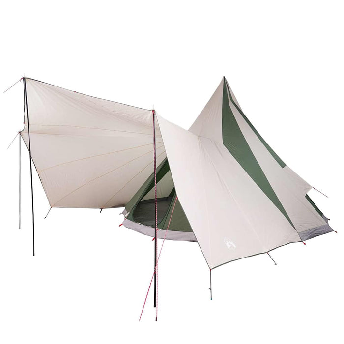 Tenda Tipi Familiare con tetto Verde e beige 510 x 690 x 330 cm 42000984