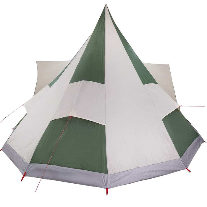 Tenda Tipi Familiare con tetto Verde e beige 510 x 690 x 330 cm 42000984