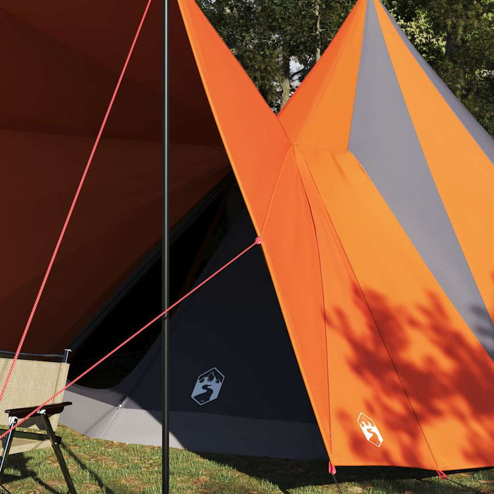 Tenda Tipi Familiare Grigio e arancione 510 x 690 x 330 cm 42000986