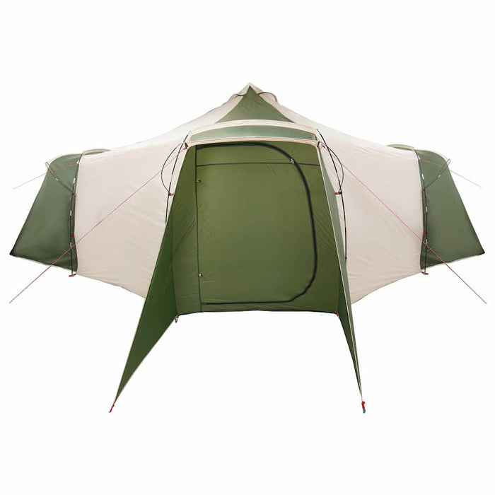 Tenda Tipi con tetto Verde e beige 492 x 492 x 275 cm Tessuto 42000987