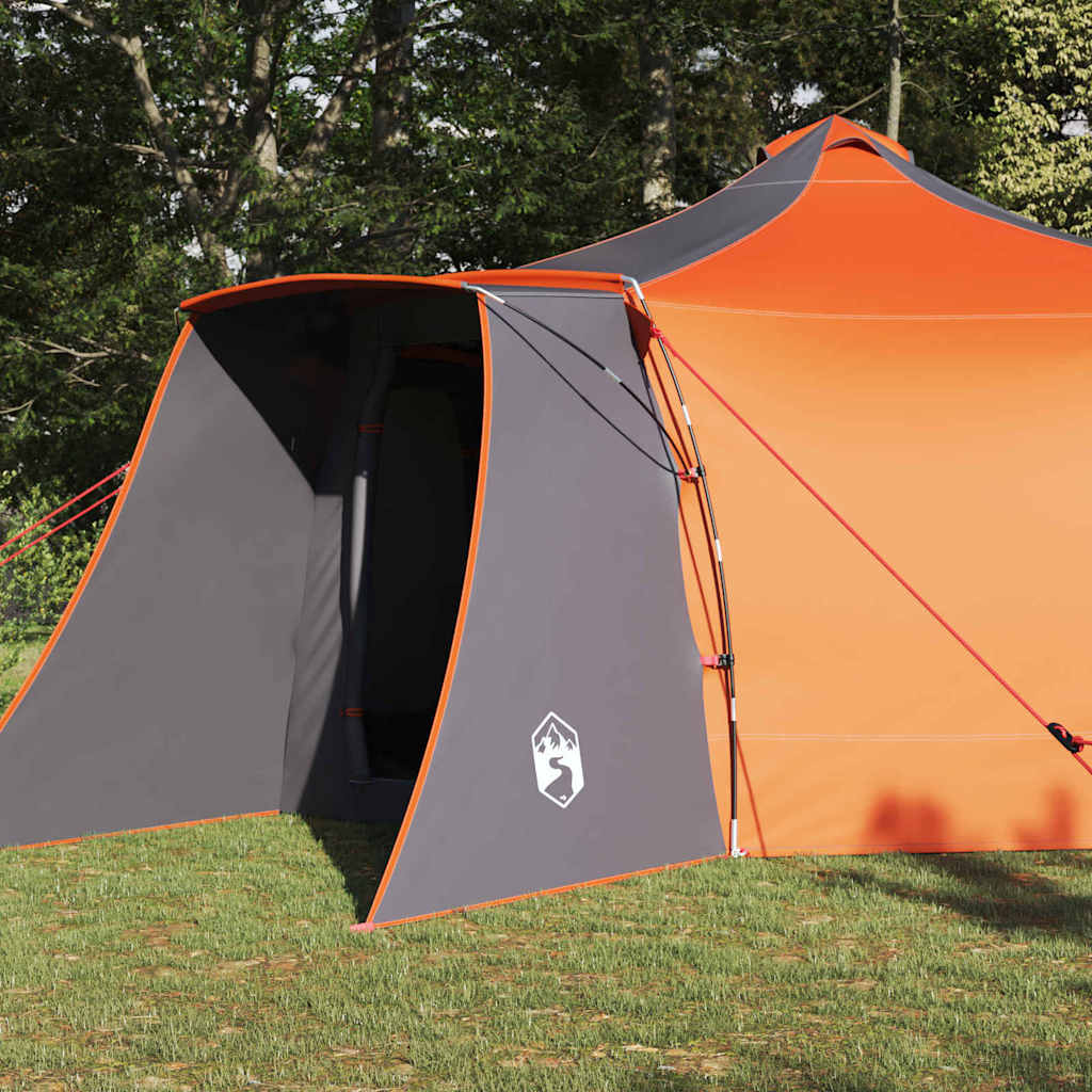 Tenda Tipi Grigio e arancione 492 x 492 x 275 cm Tessuto 42000989