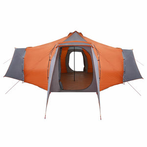 Tenda Tipi Grigio e arancione 492 x 492 x 275 cm Tessuto 42000989