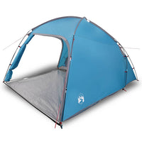 vidaXL Tenda Blu 370 x 230 x 185 cm Poliestere e fibra di vetro