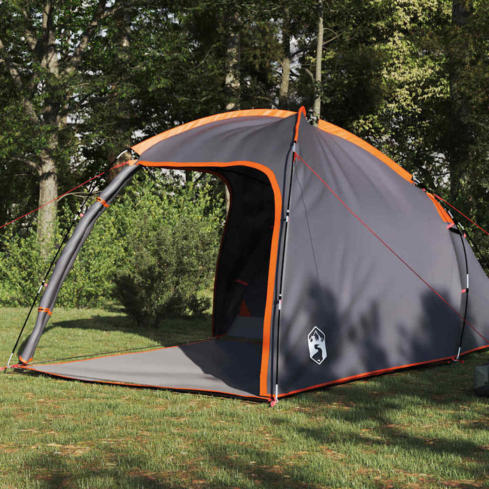 Tenda con tetto Grigio e arancione 370 x 230 x 185 cm 42000992