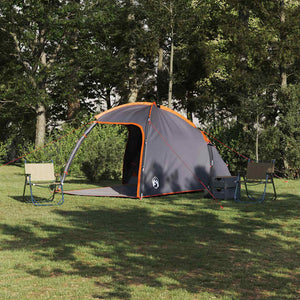Tenda con tetto Grigio e arancione 370 x 230 x 185 cm 42000992