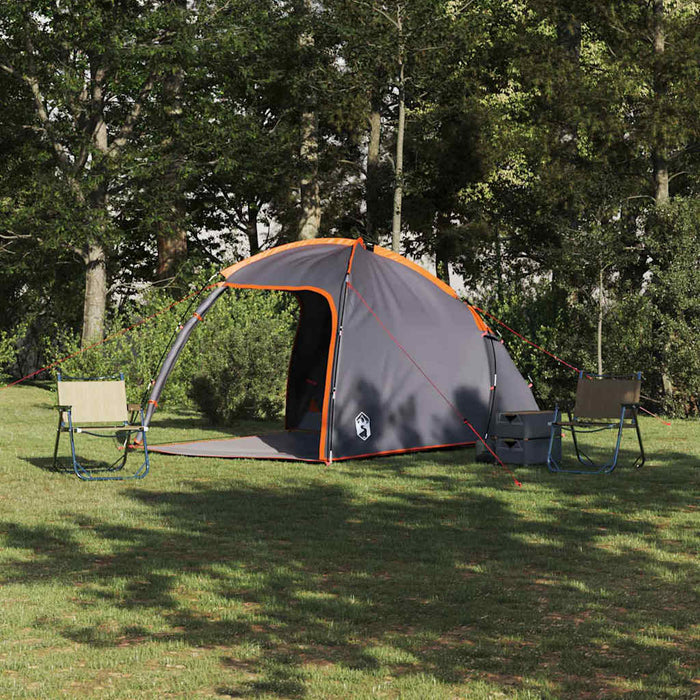 Tenda con tetto Grigio e arancione 370 x 230 x 185 cm 42000992