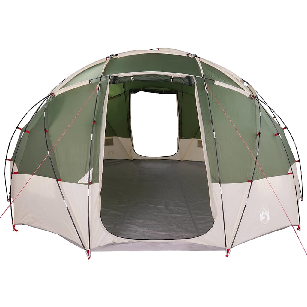 vidaXL Tenda da campeggio Verde 475 x 475 x 235 cm Poliestere