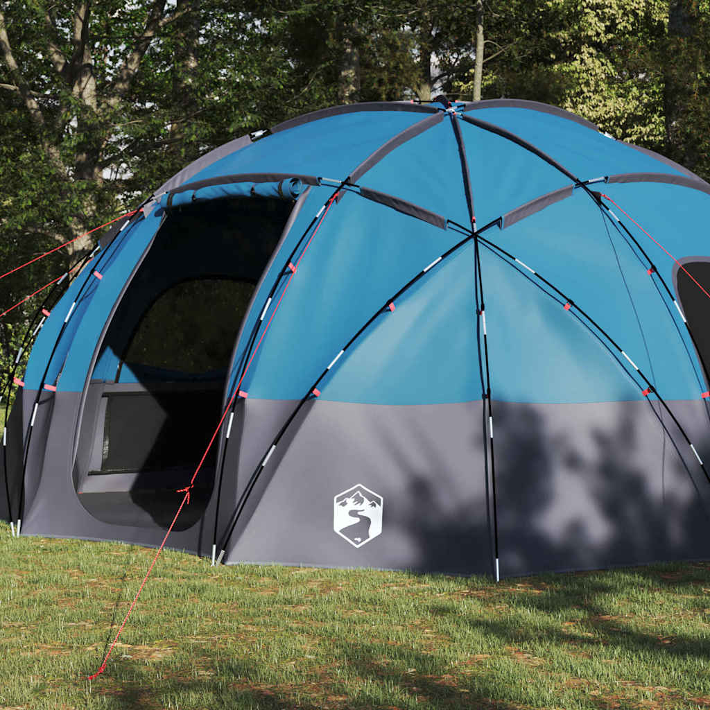 Tenda da campeggio con tetto Blu 475 x 475 x 235 cm Poliestere 42000994