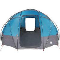 vidaXL Tenda da campeggio con tetto Blu 475 x 475 x 235 cm Poliestere