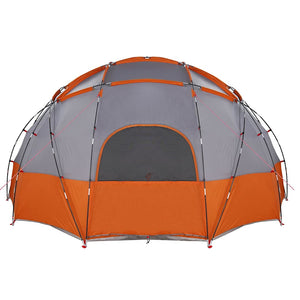 vidaXL Tenda da campeggio Grigio e arancione 475 x 475 x 235 cm