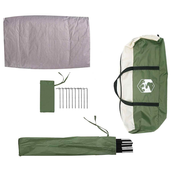 Tenda porta biciclette con tetto Verde 256 x 222 x 182 cm 42000996