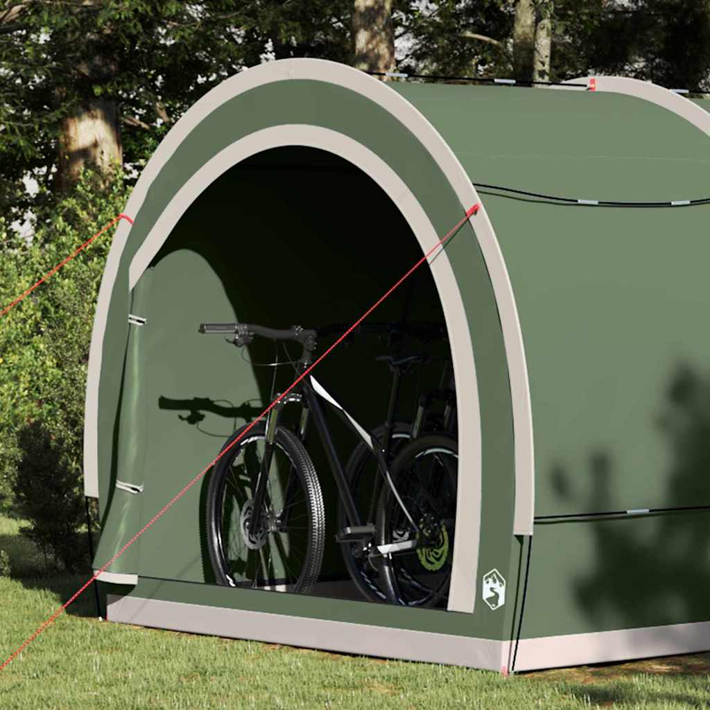 Tenda porta biciclette con tetto Verde 256 x 222 x 182 cm 42000996