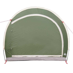 vidaXL Tenda porta biciclette con tetto Verde 256 x 222 x 182 cm