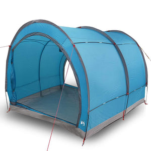vidaXL Tenda porta biciclette con tetto Blu 256 x 222 x 182 cm