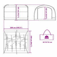 Tenda con tetto Blu 268 x 240 x 191 cm Poliestere 42001000