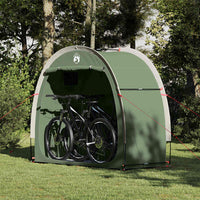 vidaXL Tenda porta biciclette con tetto Verde 210 x 90 x 174 cm