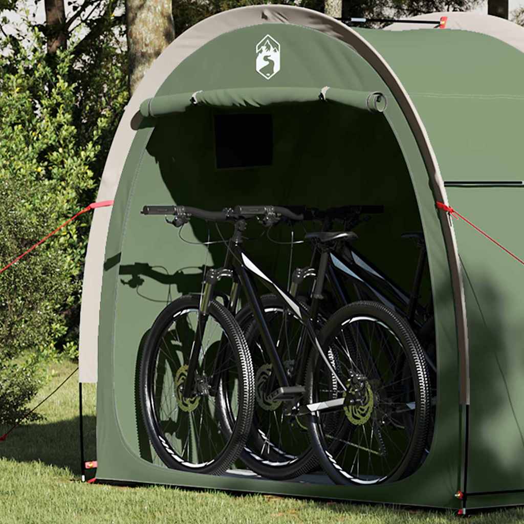 Tenda porta biciclette con tetto Verde 210 x 90 x 174 cm 42001002