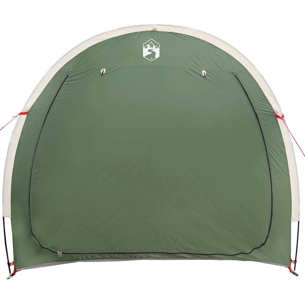 vidaXL Tenda porta biciclette con tetto Verde 210 x 90 x 174 cm