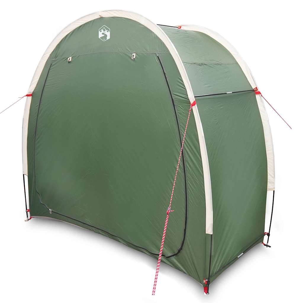 vidaXL Tenda porta biciclette con tetto Verde 210 x 90 x 174 cm
