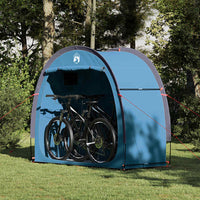 vidaXL Tenda porta biciclette con tetto Blu 210 x 90 x 174 cm