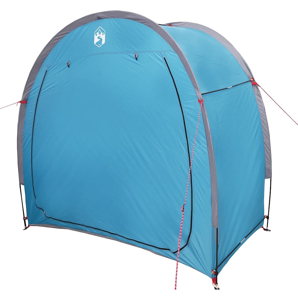 vidaXL Tenda porta biciclette con tetto Blu 210 x 90 x 174 cm