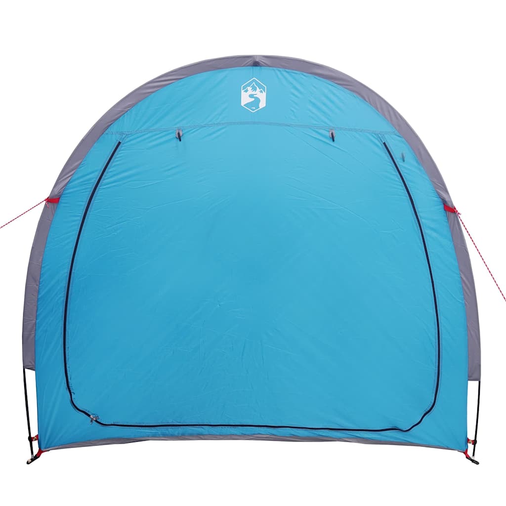 vidaXL Tenda porta biciclette con tetto Blu 210 x 90 x 174 cm