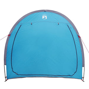 vidaXL Tenda porta biciclette con tetto Blu 210 x 90 x 174 cm