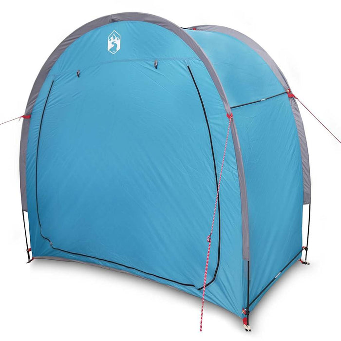 vidaXL Tenda porta biciclette con tetto Blu 210 x 90 x 174 cm
