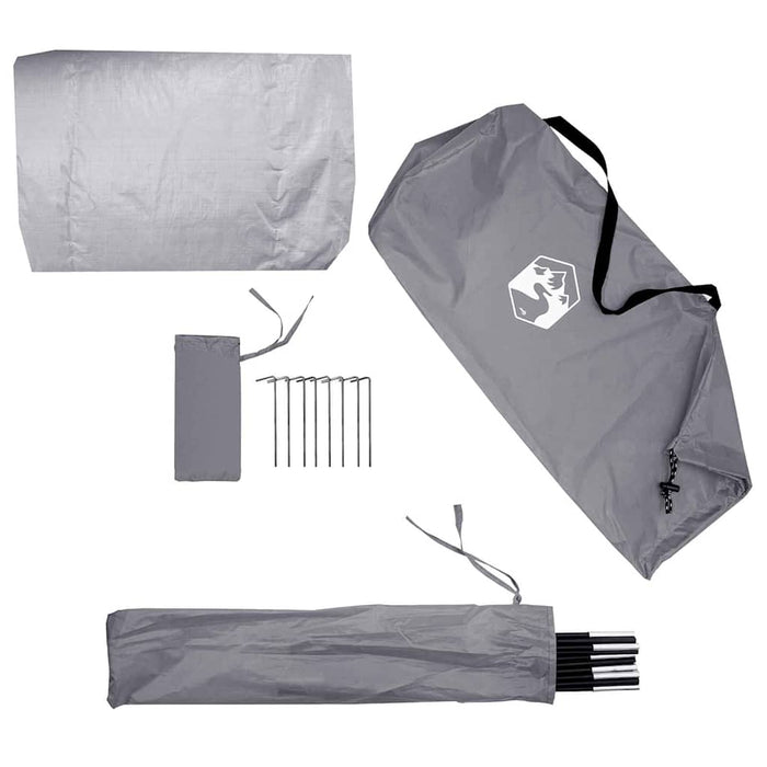 Tenda porta biciclette Grigio e arancione 210 x 90 x 174 cm 42001004