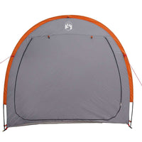 vidaXL Tenda porta biciclette Grigio e arancione 210 x 90 x 174 cm