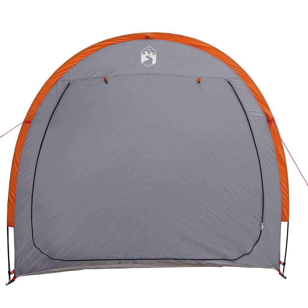 Tenda porta biciclette Grigio e arancione 210 x 90 x 174 cm 42001004