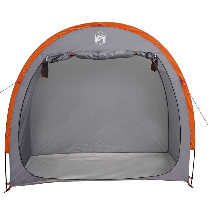 Tenda porta biciclette Grigio e arancione 210 x 90 x 174 cm 42001004