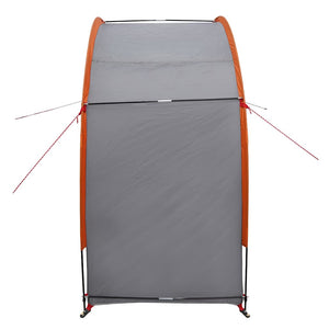 vidaXL Tenda porta biciclette Grigio e arancione 210 x 90 x 174 cm