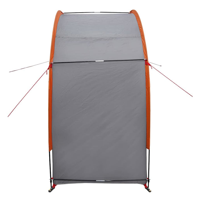 vidaXL Tenda porta biciclette Grigio e arancione 210 x 90 x 174 cm