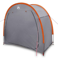 vidaXL Tenda porta biciclette Grigio e arancione 210 x 90 x 174 cm