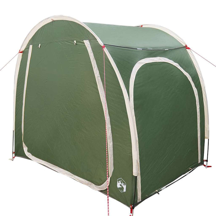 vidaXL Tenda porta biciclette con tetto Verde 218 x 156 x 180 cm