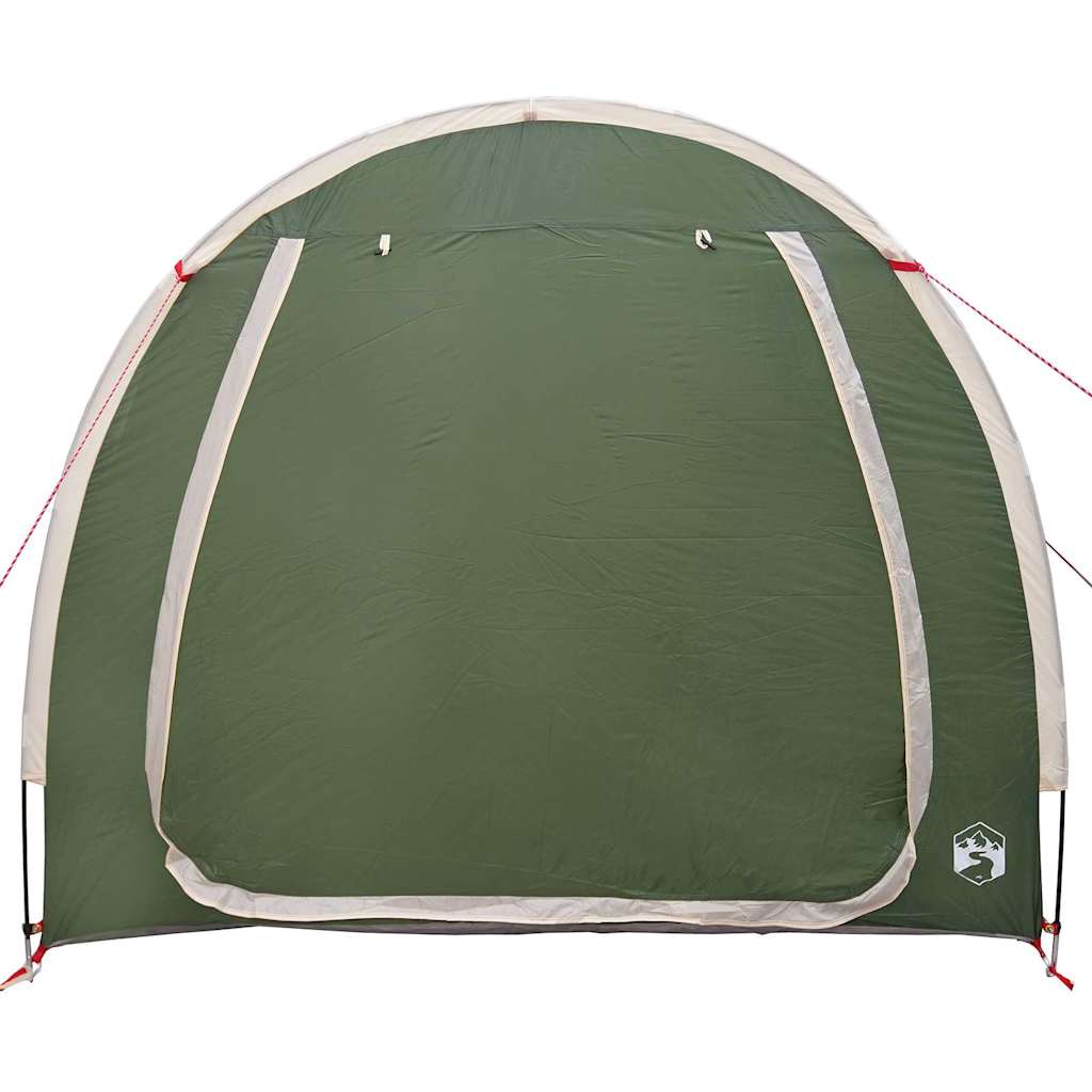 vidaXL Tenda porta biciclette con tetto Verde 218 x 156 x 180 cm