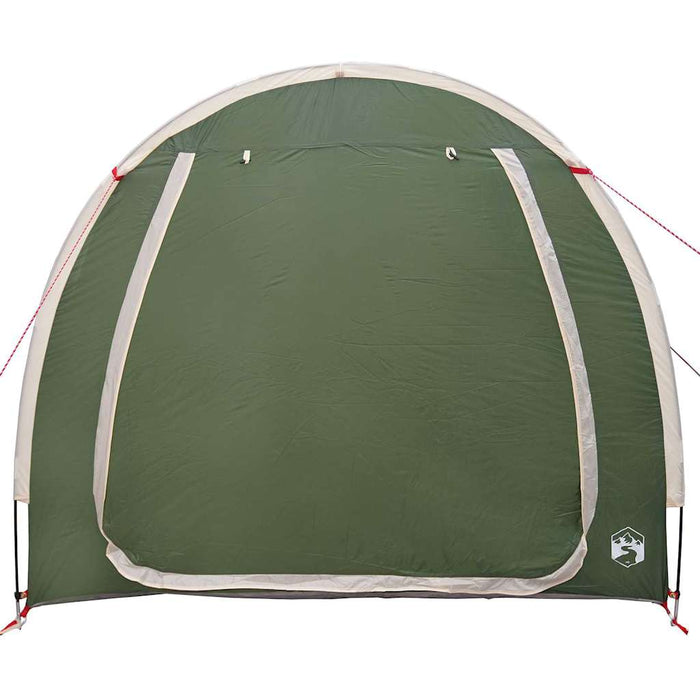 vidaXL Tenda porta biciclette con tetto Verde 218 x 156 x 180 cm