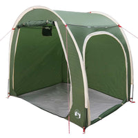 vidaXL Tenda porta biciclette con tetto Verde 218 x 156 x 180 cm